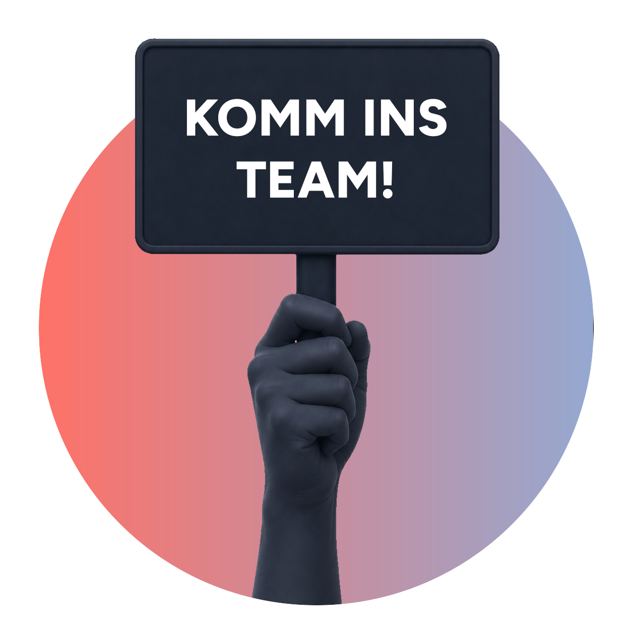 Grafik Komm ins Team